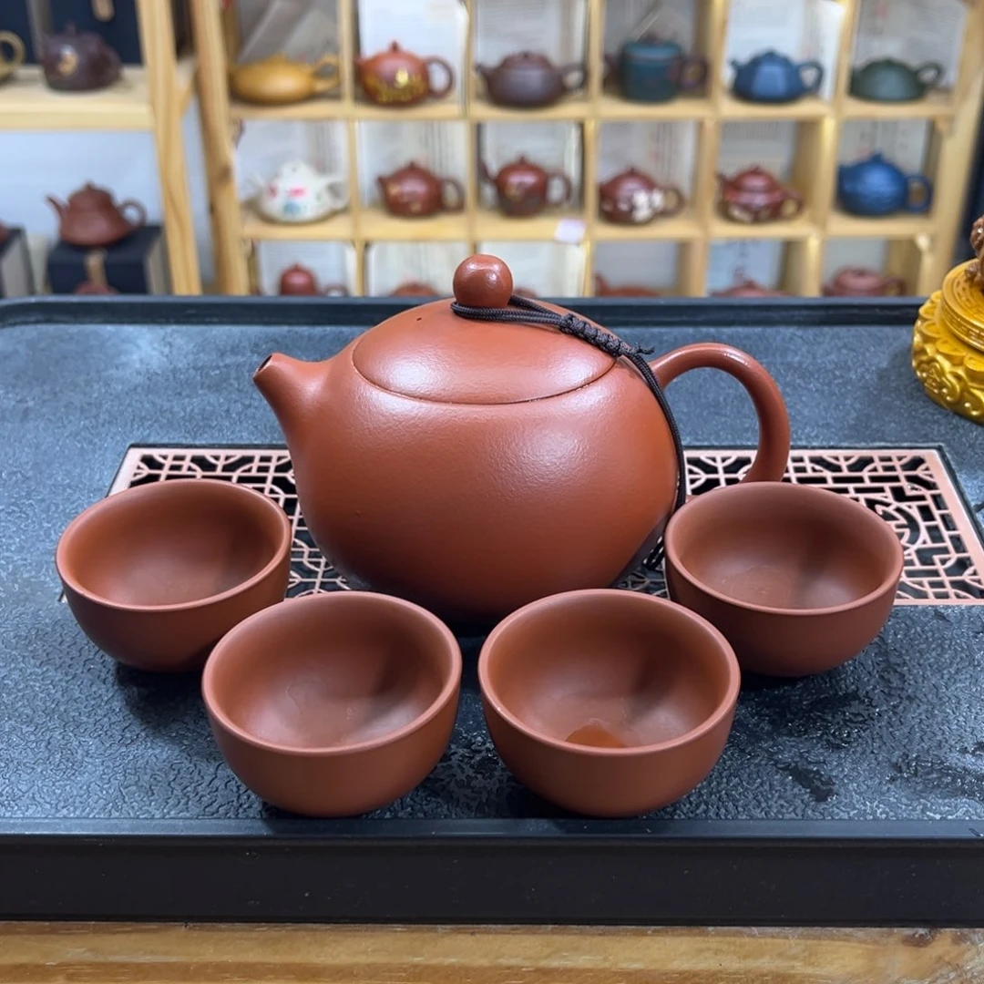 紫砂紫砂胖西施（一壶四杯）