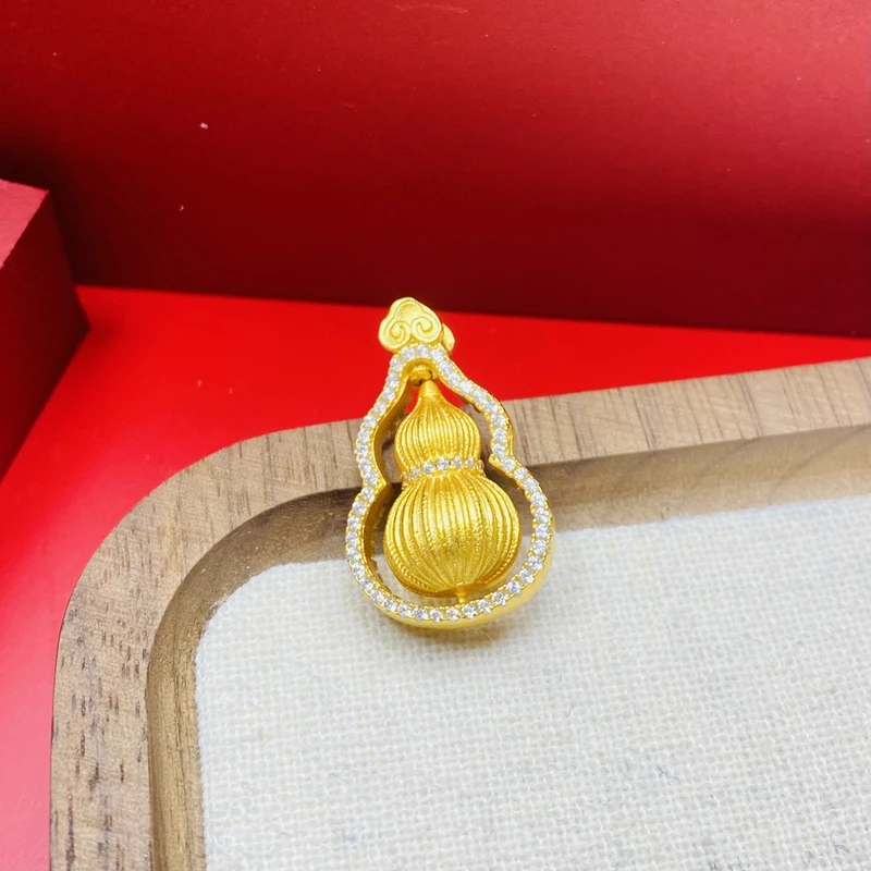 吊坠 吊坠K0532经典黄色可转葫芦吊坠多样性发货47645