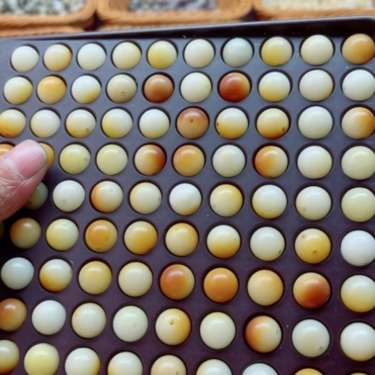 吊坠白玉菩提12汤圆圆珠120颗