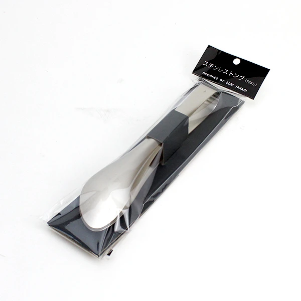 日本进口柳宗理18-8不锈钢食物烤肉夹牛排烧烤夹意面夹食品夹子