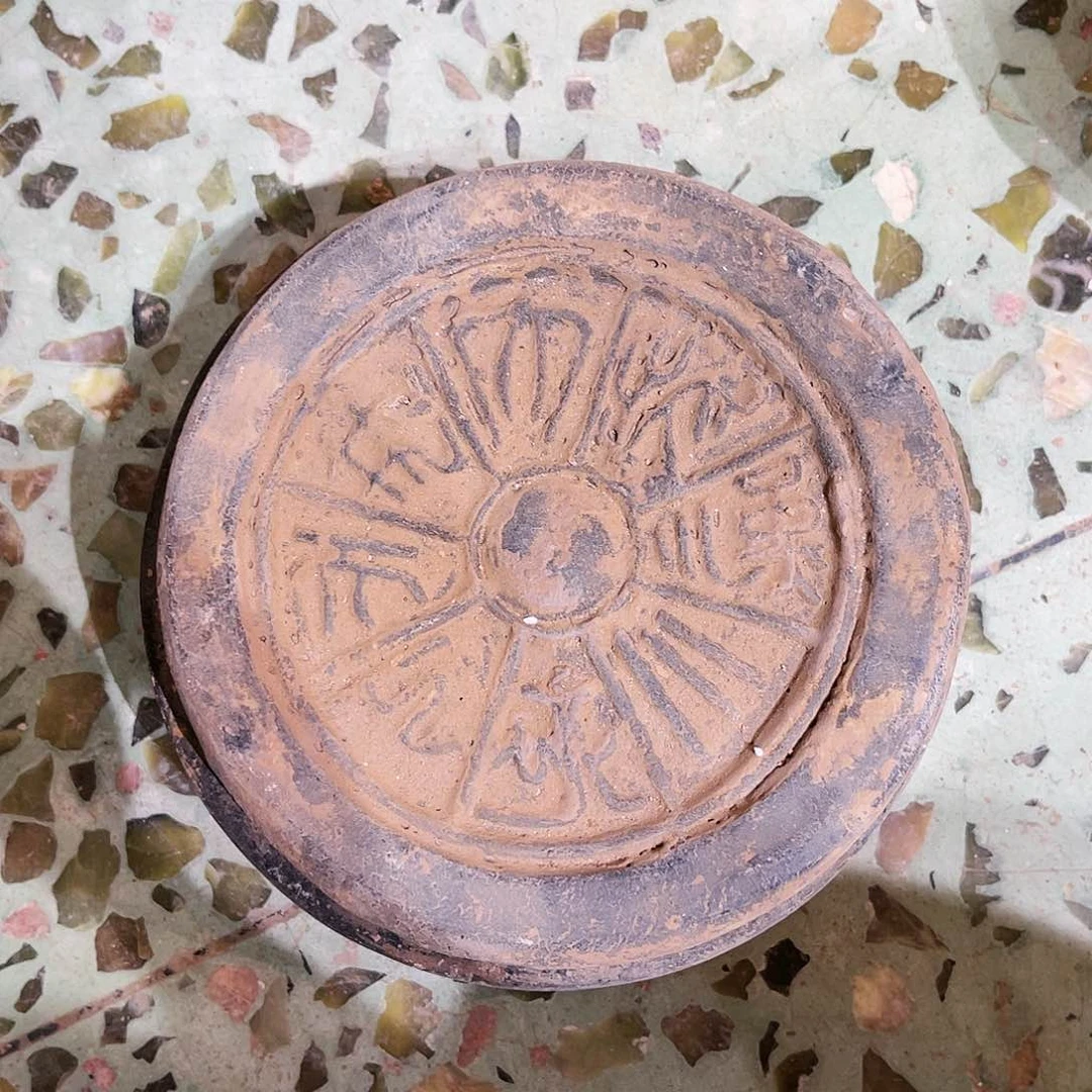 瓦当摆件茶台的一天