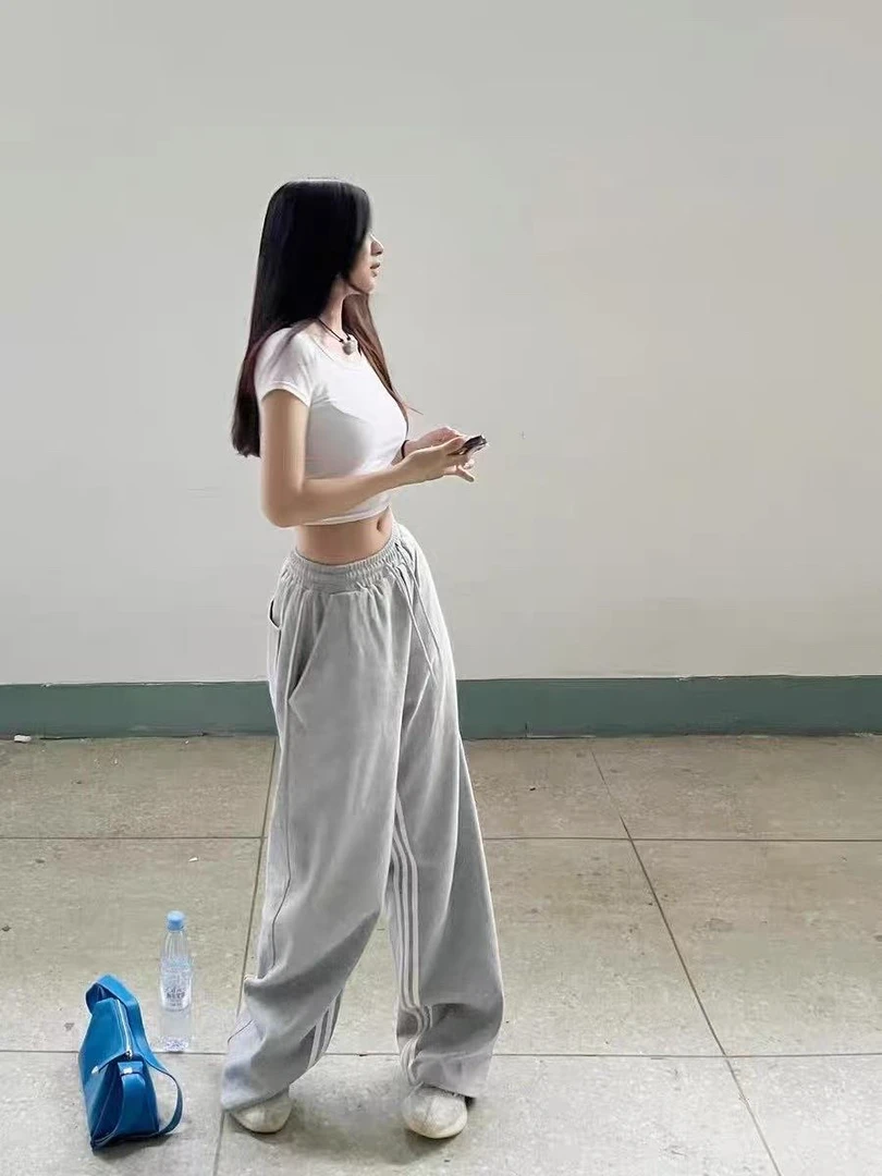 超级无敌百搭！直筒阔腿休闲裤男女同款 默认微瑕