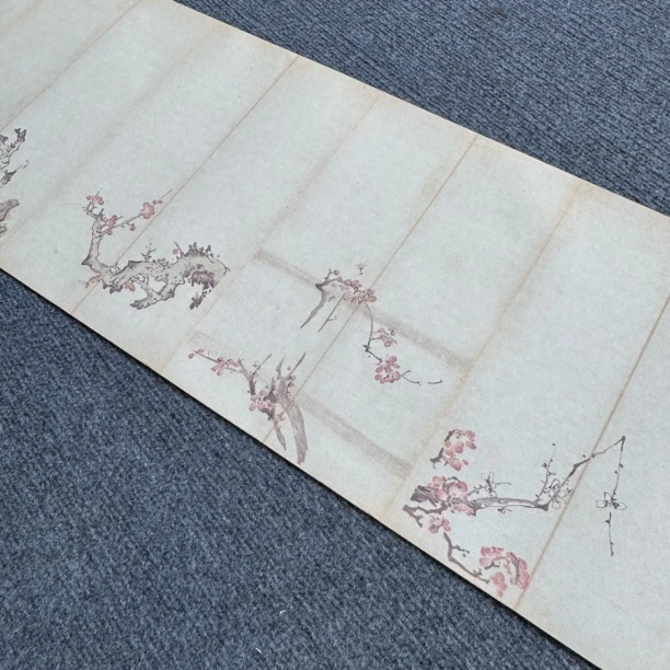 【纳米十竹斋梅花长卷】大风堂特制涂层半生熟毛笔书法国画作品宣纸