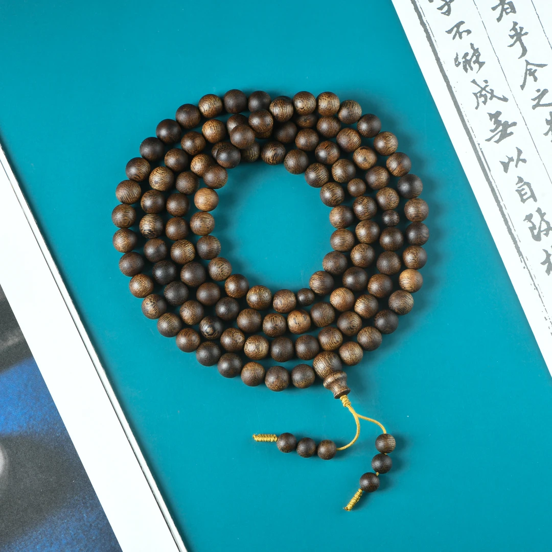 大叻黑奇楠沉香0.8念珠108颗