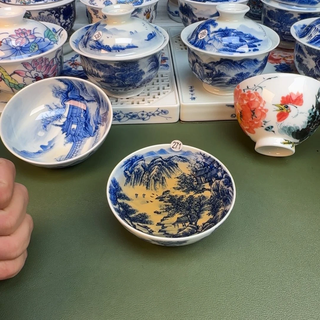 陶纯手工纯手绘茶具271