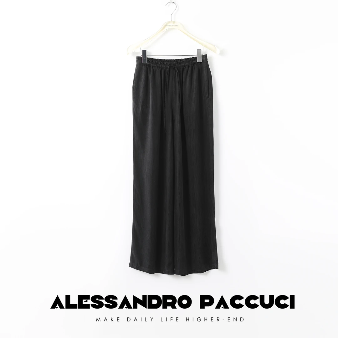 AP洛哥22141X 舒适易打理松紧阔腿裤休闲裤