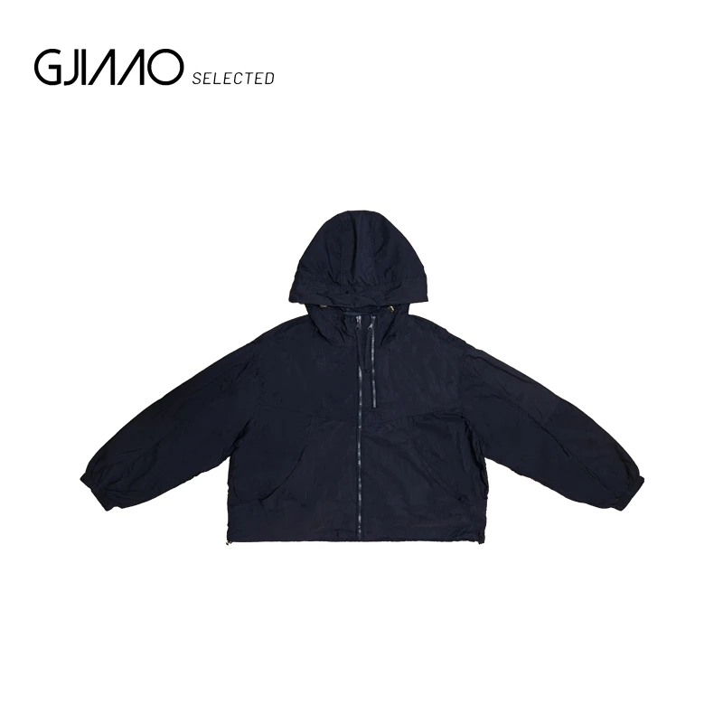 6020 薄款连帽字母防晒外套