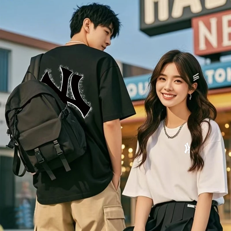 夏季潮牌短袖t恤男士美式宽松高级感休闲服男款