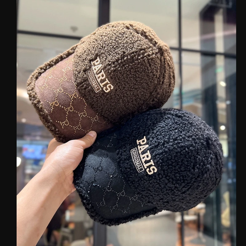 冬季保暖棒球帽女士秋冬季鸭舌帽百搭时尚韩版户外女帽子刺绣女款