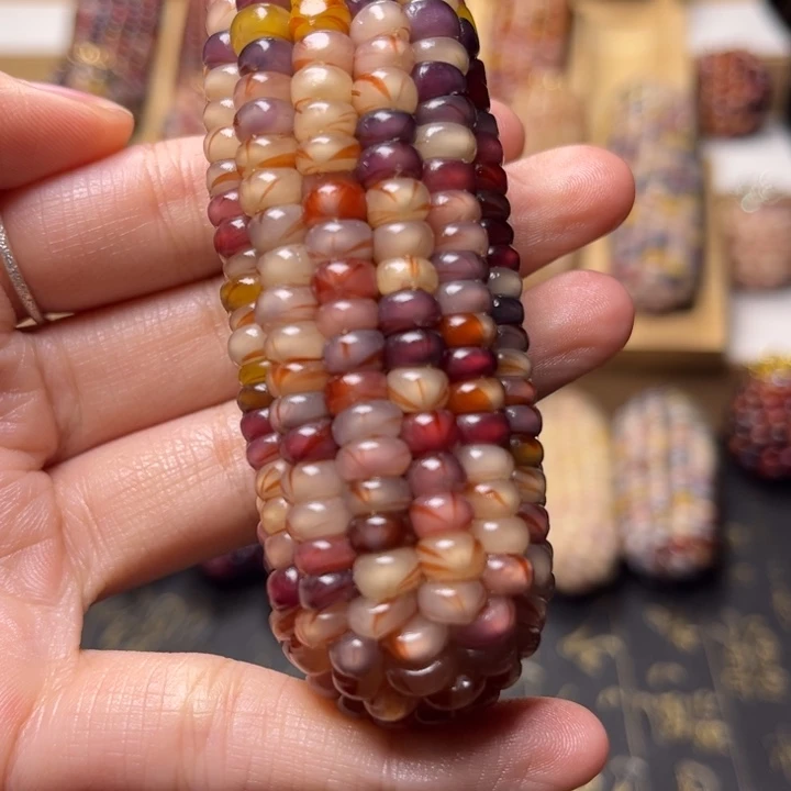 文玩玉米顺直果冻透