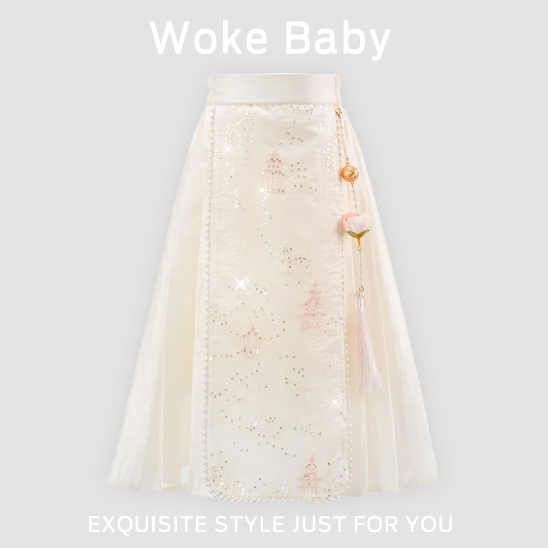 【现货】女童夏季马面裙汉服2025新款上衣中国风古风M5466