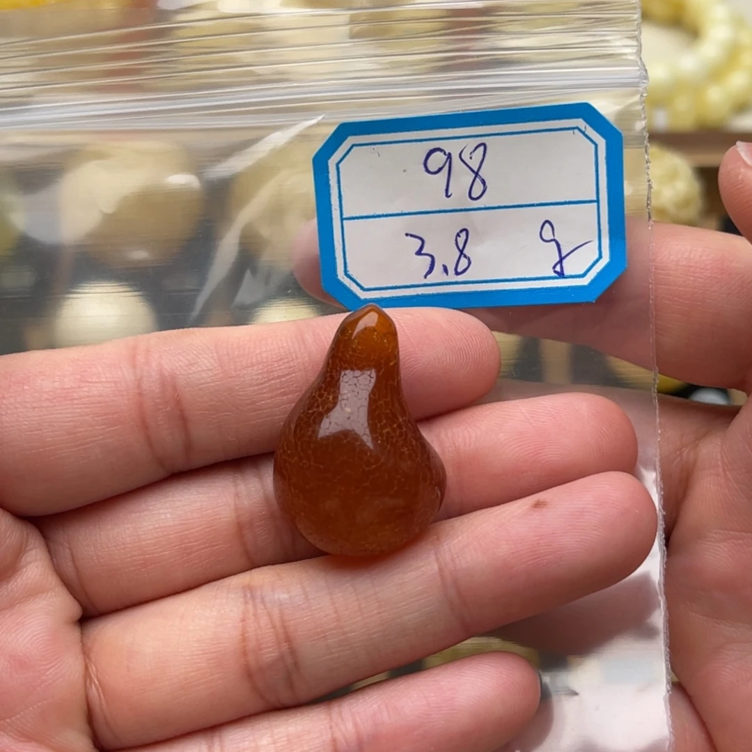 琥珀未镶嵌裸石蜜蜡原石笑