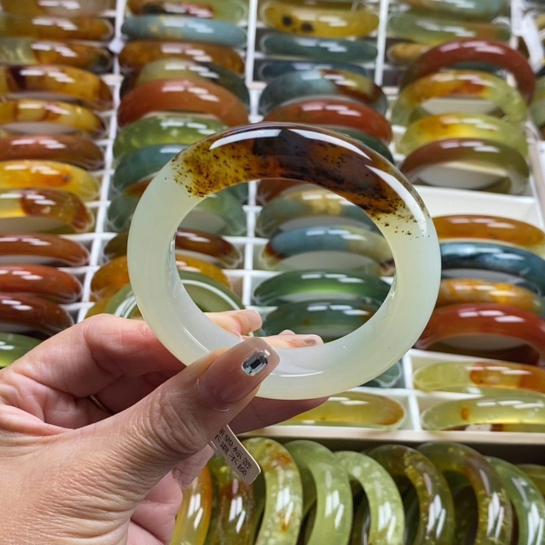 未镶嵌蛇纹石玉手镯55