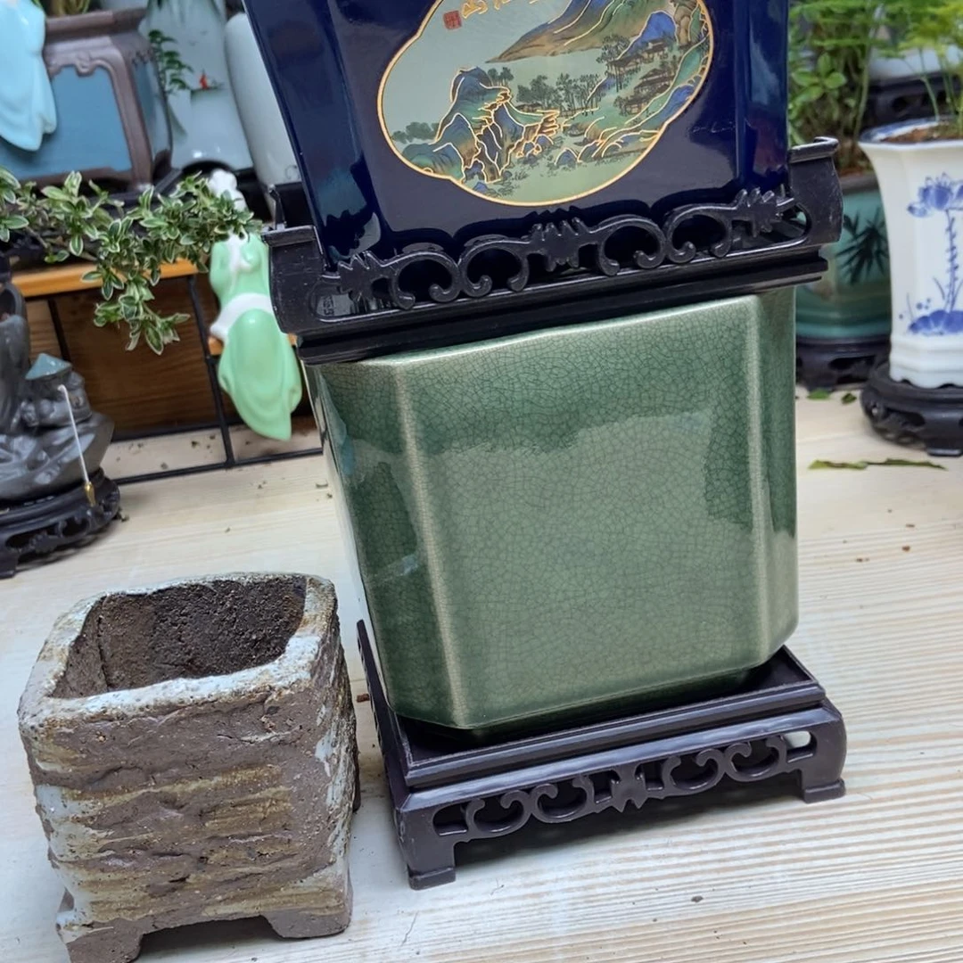 瓷片陶瓷花盆陶瓷艺术
