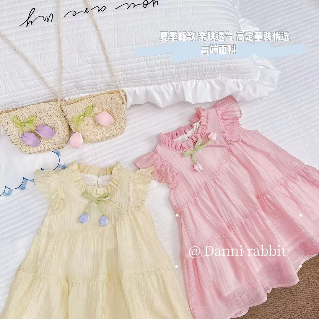 【Dannirabbit】*郁金香仙子+甜美可爱*女童汉服裙子X-7159