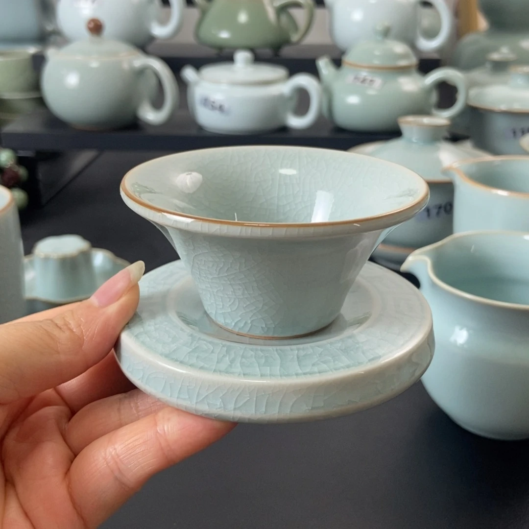 小***艾壶一级品冰花釉的茶漏