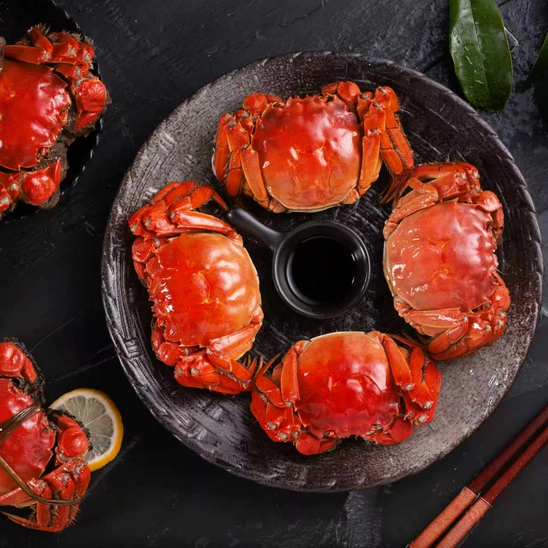 【活蟹现发】鲜活大闸蟹 公4.0-3.7母3.0-2.7两 6/8/10只