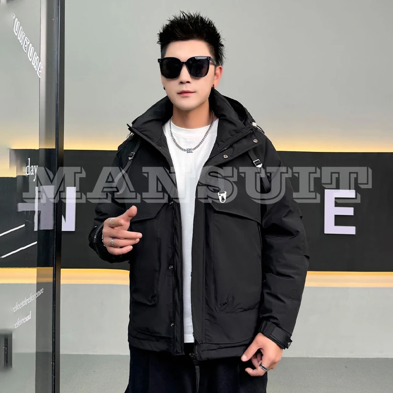 508-8810 冬季御寒保暖锁温防寒服时尚男女休闲潮流断码剪标外套