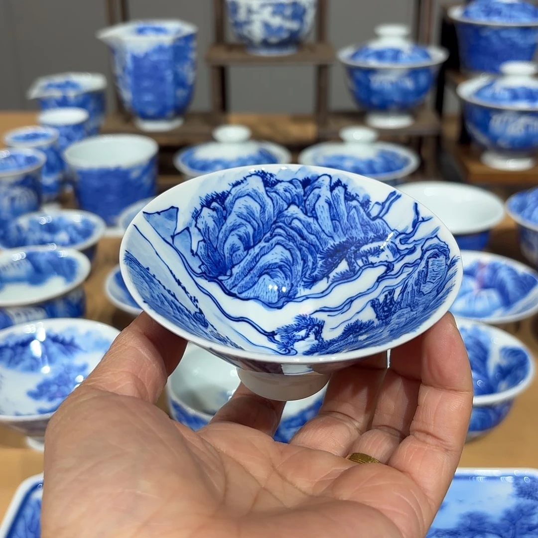 景德镇纯手绘斗立杯