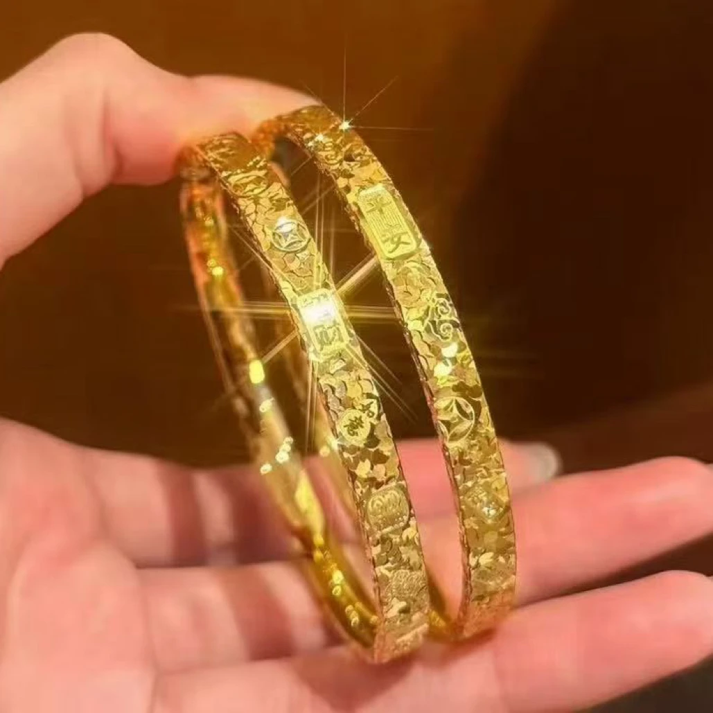 【抖音好货】孟加拉赤金豆豆提炼手工改款【吉言碎冰】精工版可佩戴