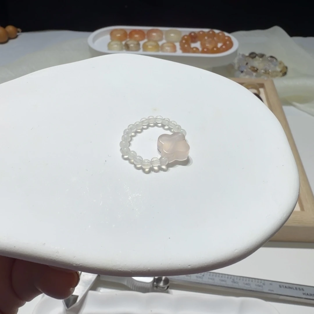 玛瑙/玉髓未镶嵌戒指不退换