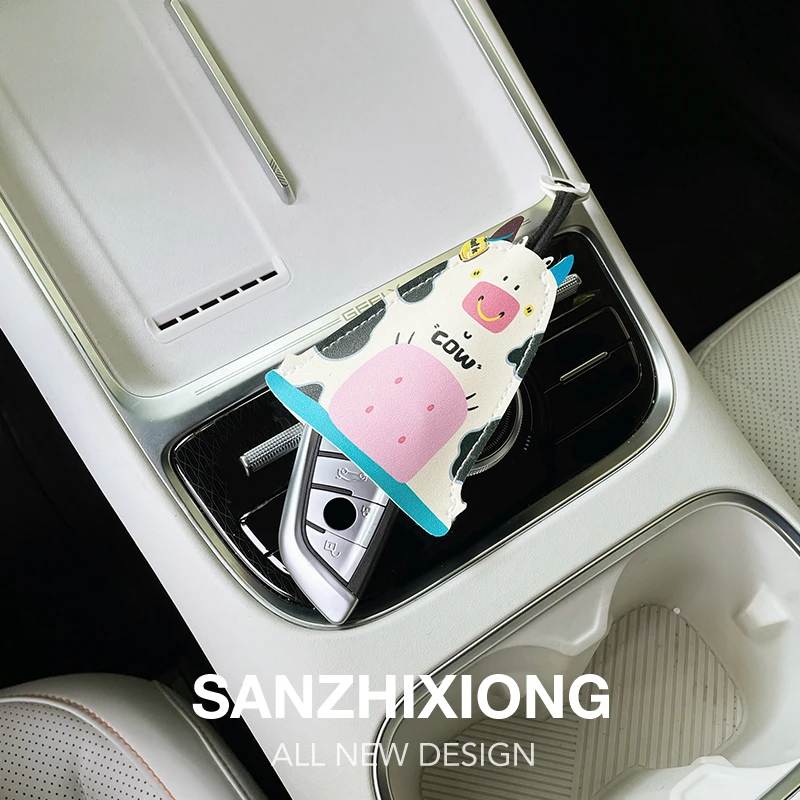 汽车钥匙包创意卡通车载抽拉式钥匙保护套通用款女宝马奔驰钥匙套