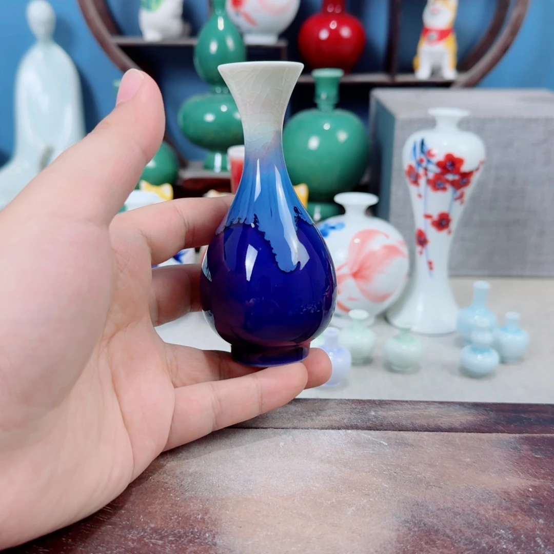 陶瓷手工小花器摆件