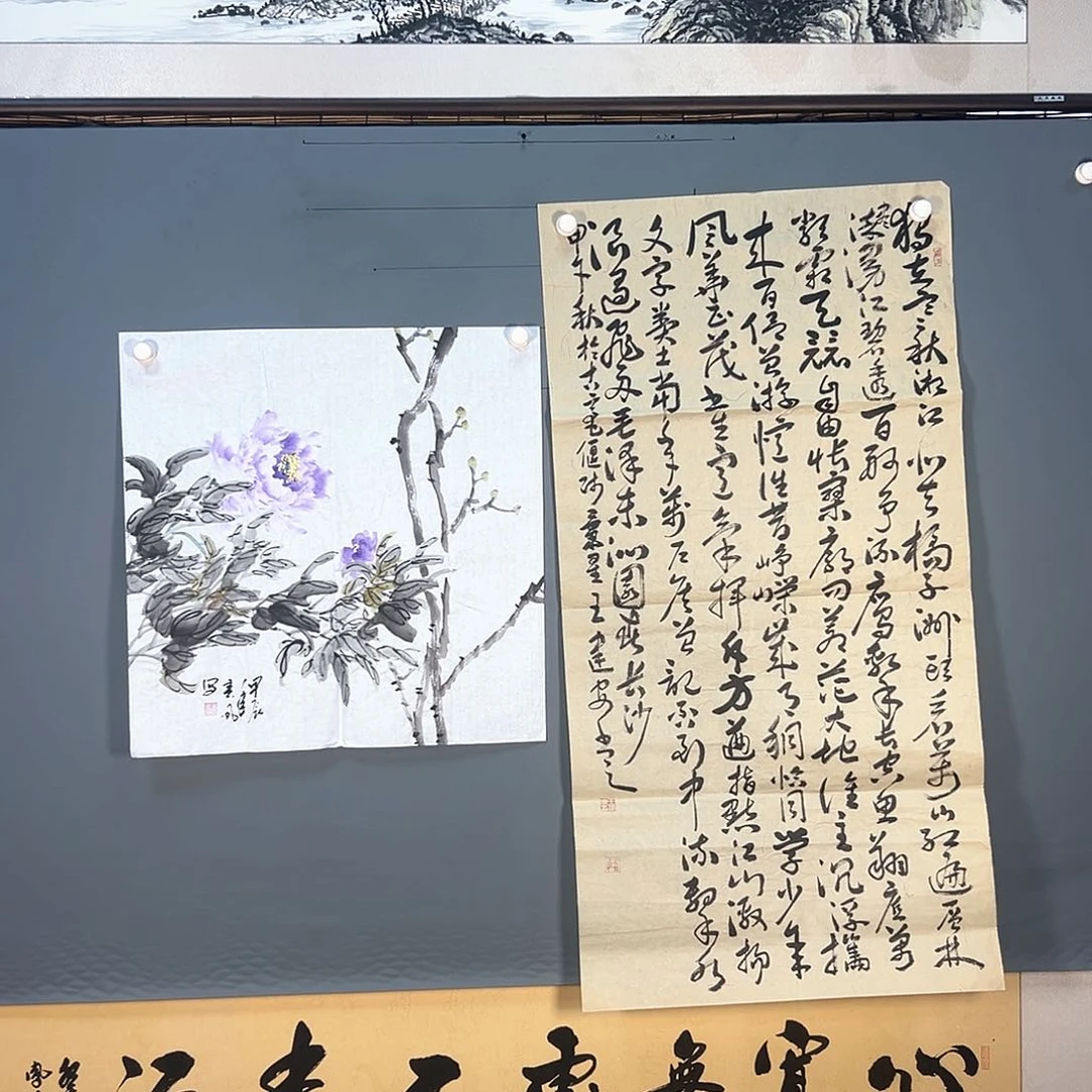 国画603 花鸟和蝴蝶在这里栖息