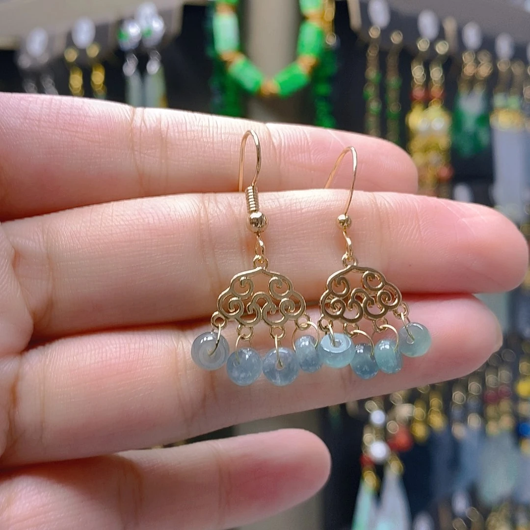 未镶嵌翡翠耳饰翡翠