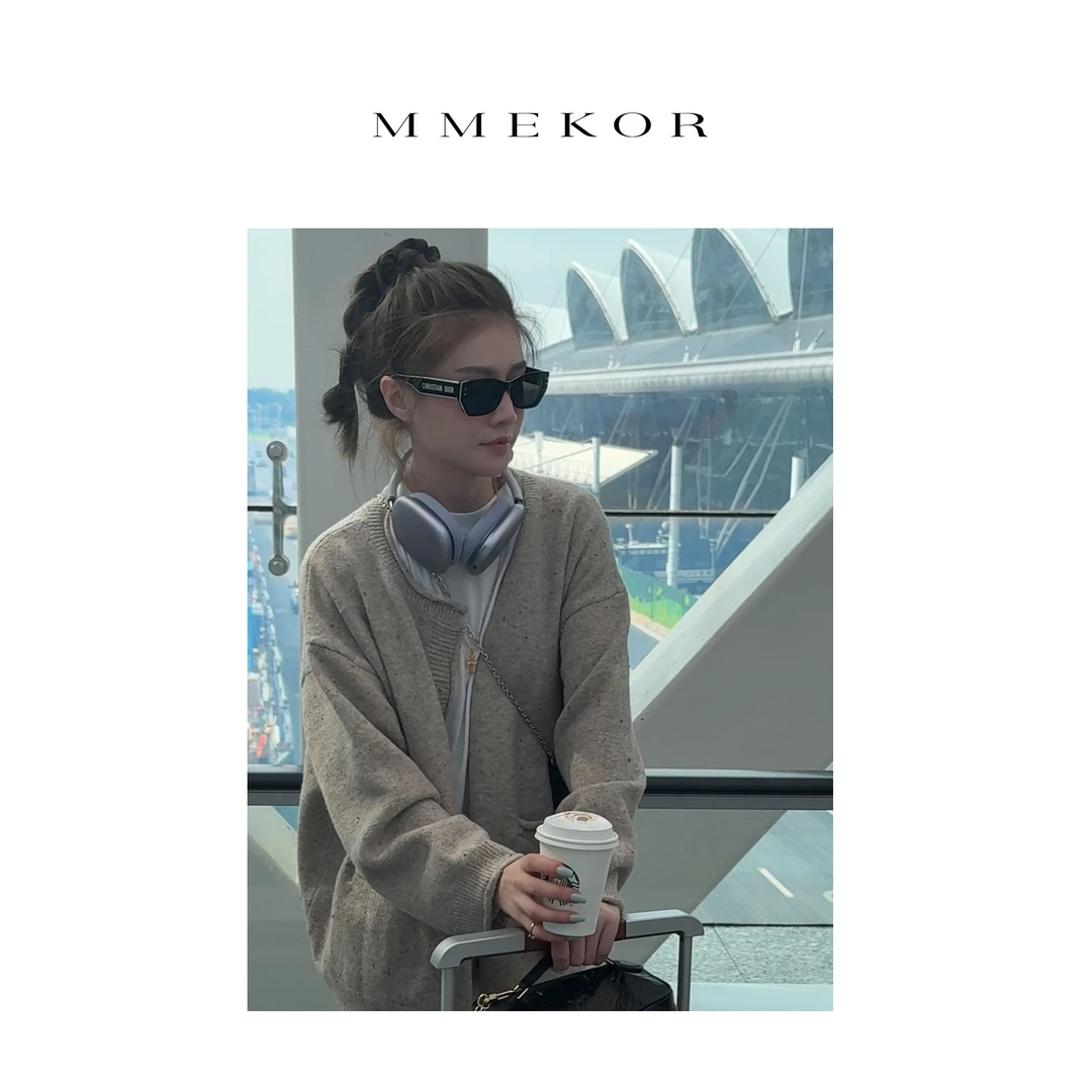 MMEKOR“梅莉达”毛衣 2025新款秋款高智淡人风简约上衣 30688