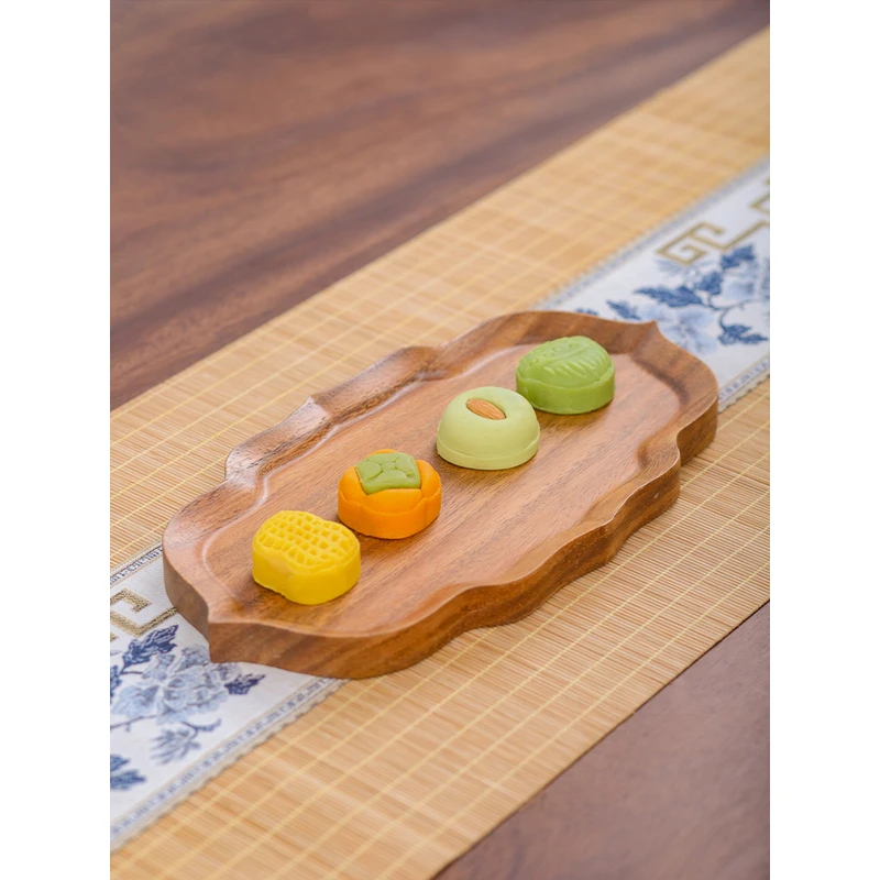 胡桃木云舒茶盘 30*15*1.8 （hp157）