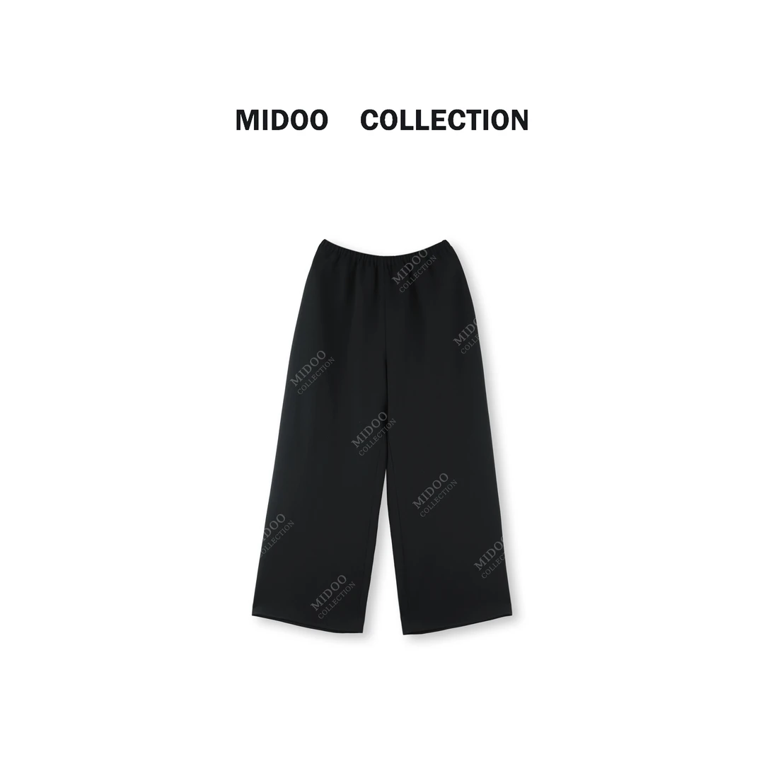 MIDOO ‘凉凉裤’巨好穿醋酸百搭显瘦直筒九分裤