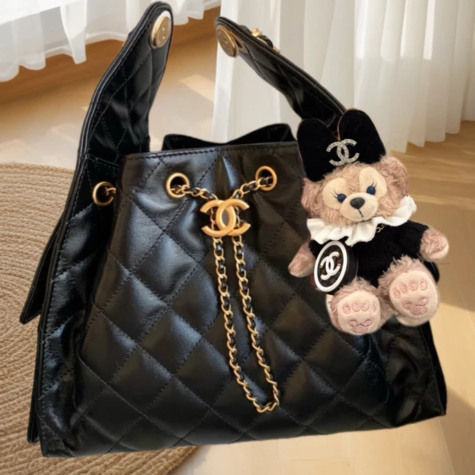 99新 Chanel/香奈儿 黑色25bag小号 芯片款 0PXJ