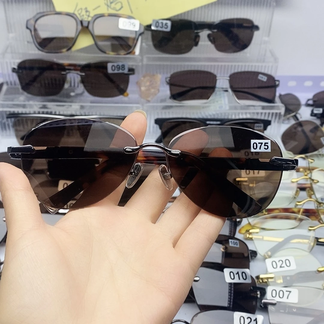 无框o075水晶眼镜