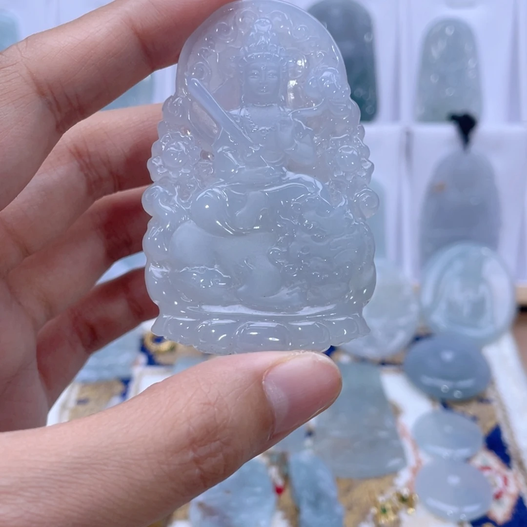 翡翠未镶嵌颈饰W**.缅甸翡翠A货未镶嵌