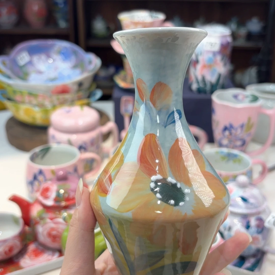 景德镇手绘高温釉下彩陶瓷茶具