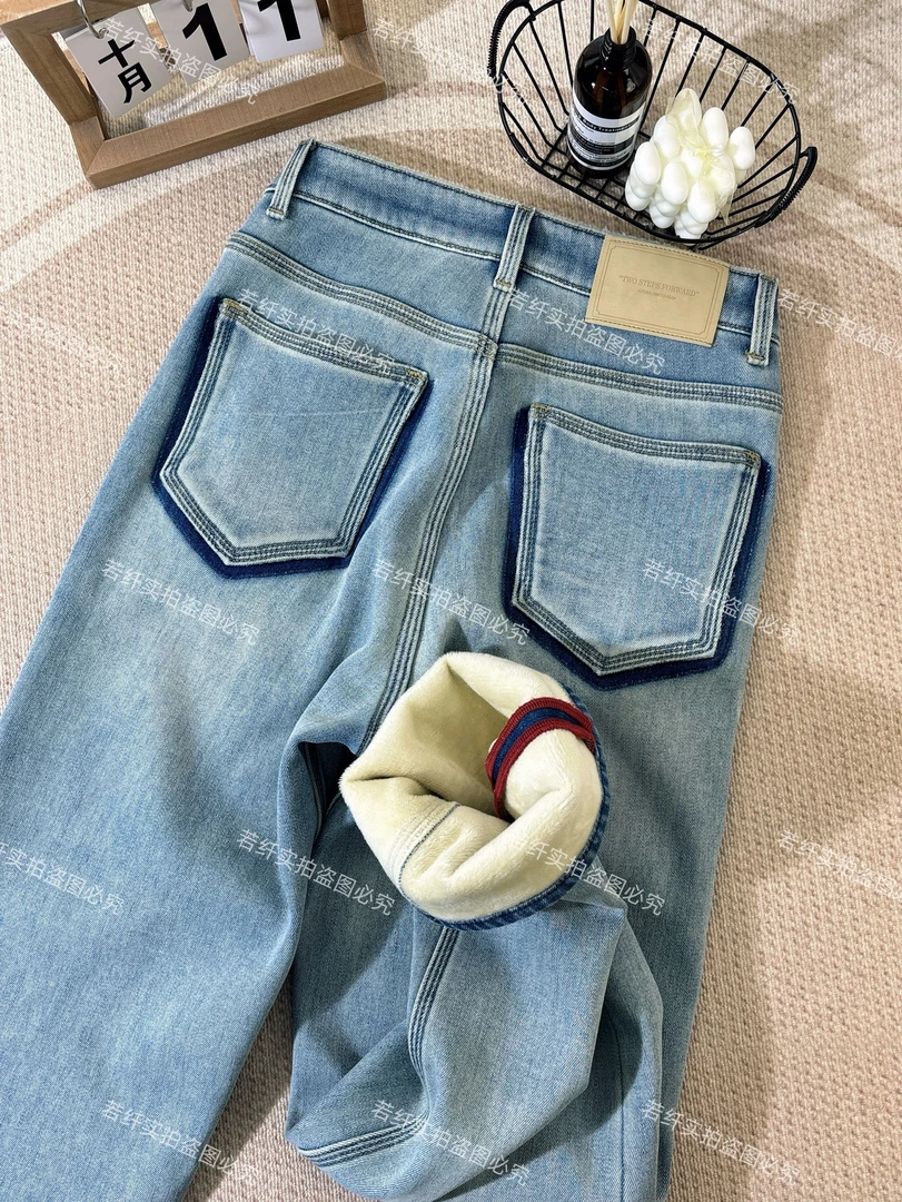 Pretty Silhouette/若纤【纯洁冰河】3~Z13八面微弹窄版直筒裤遮肉