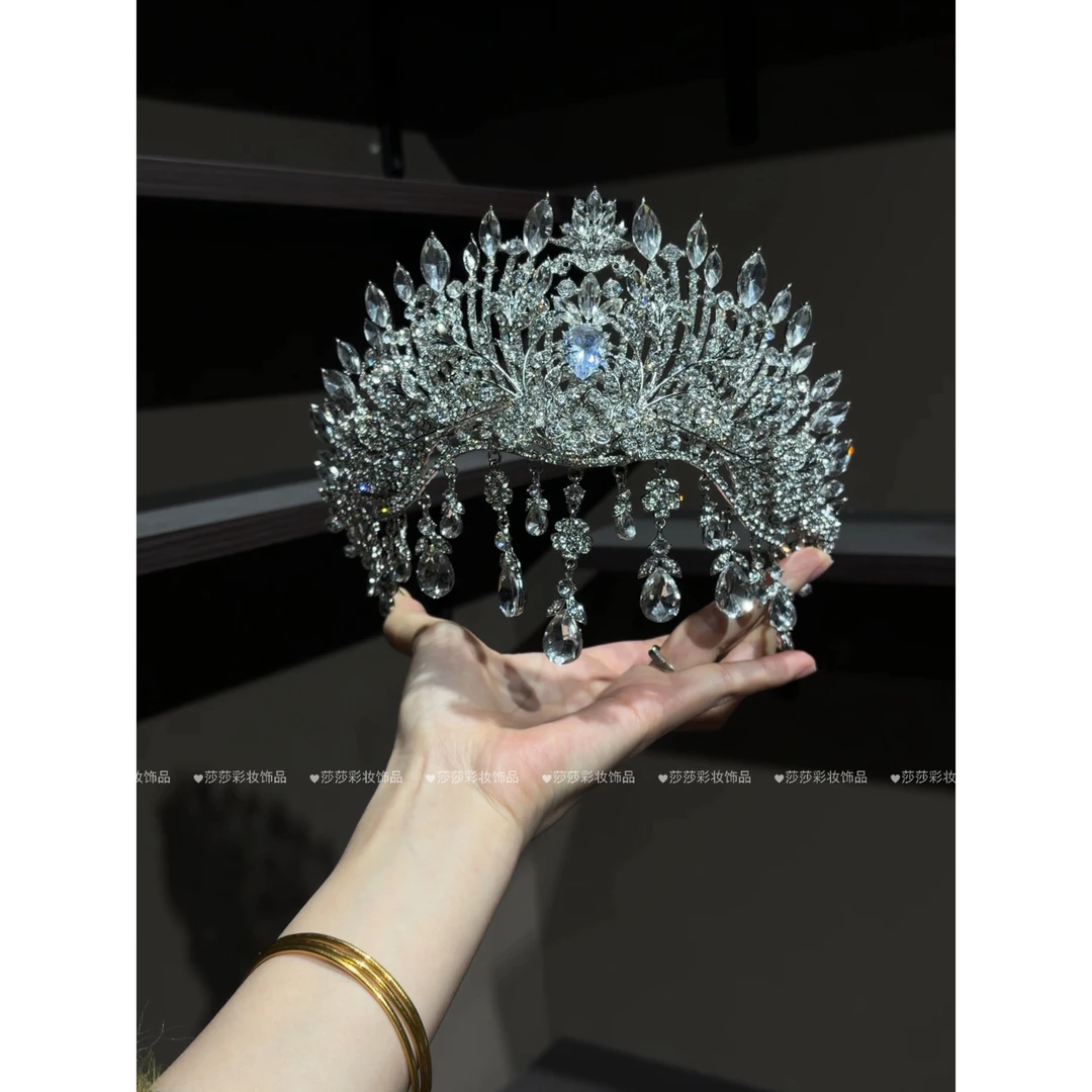 H6037 新款奢华水钻皇冠新娘婚礼百搭头饰