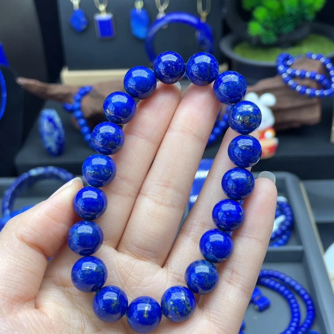 未镶嵌青金石手链11m m