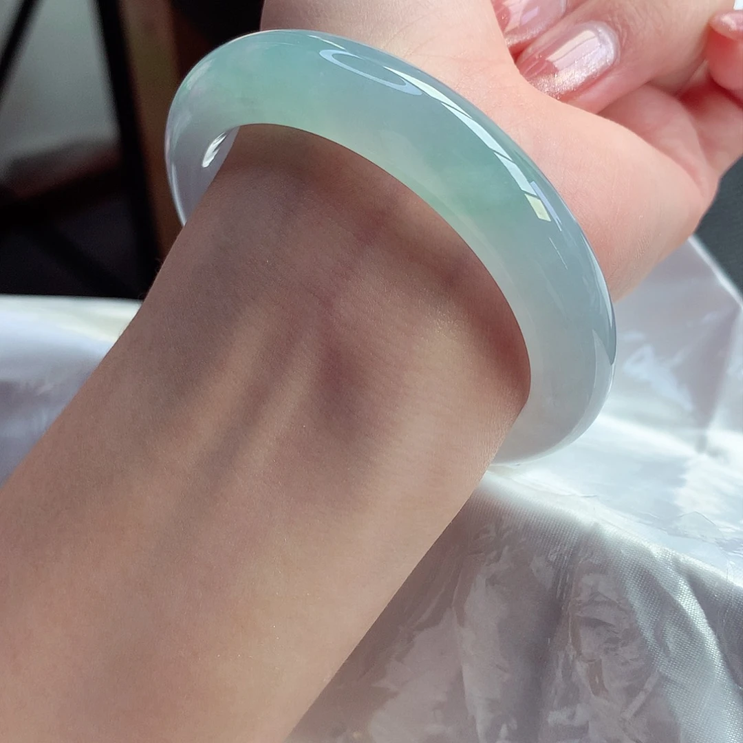 翡翠手镯未镶嵌天然A货翡翠55/56