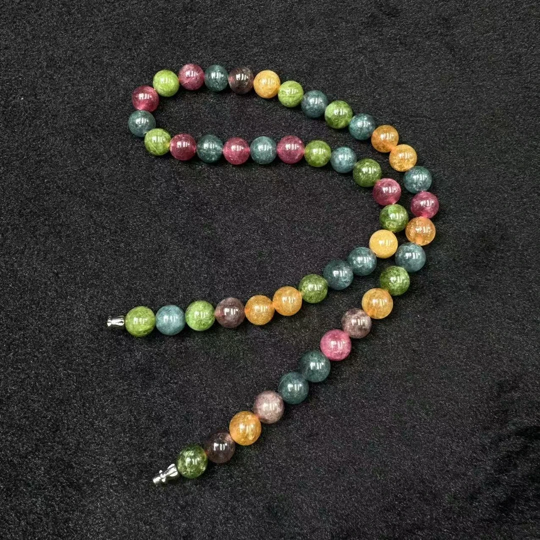 天然碧玺10mm项链多样性发一