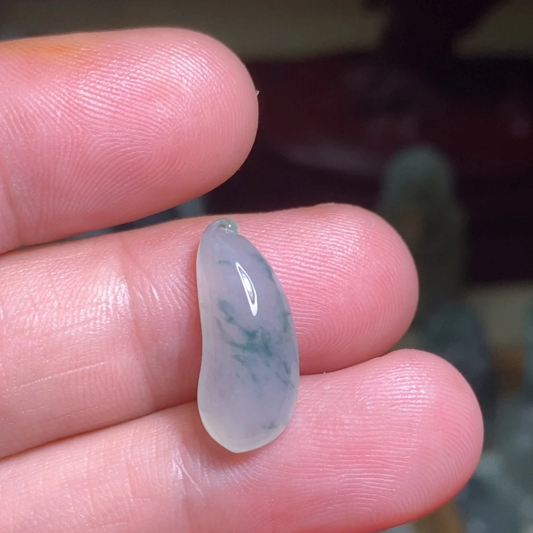 定制翡翠未镶嵌冰飘花（含金扣）