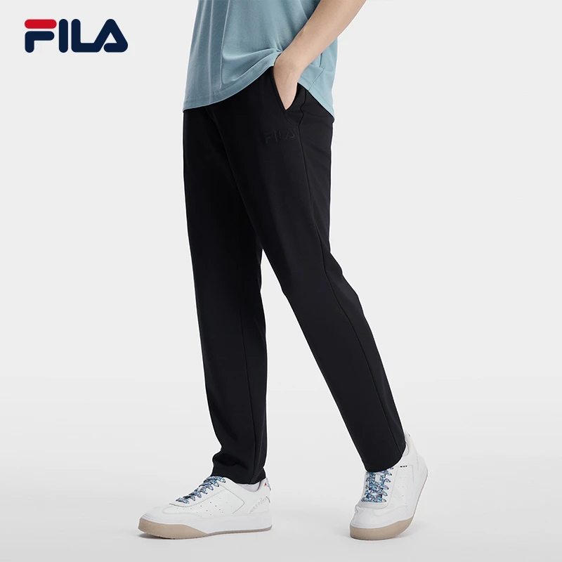 FILA斐乐【新品上新】亲肤舒适弹力夏雅丹风运动长裤男F11M438606F