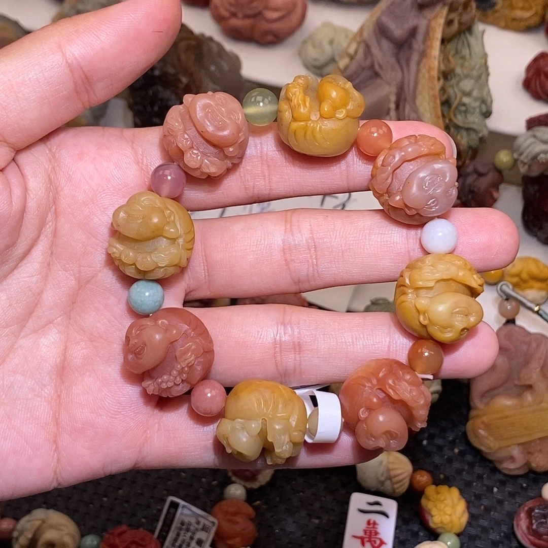 石英质玉（阿拉善玉）未镶嵌手链