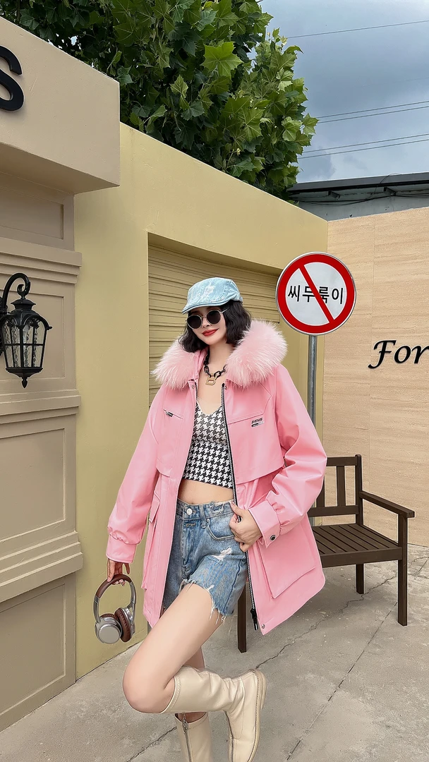 冬季连帽女常规款短款纯色派克服女士韩版时尚休闲百搭加绒加厚