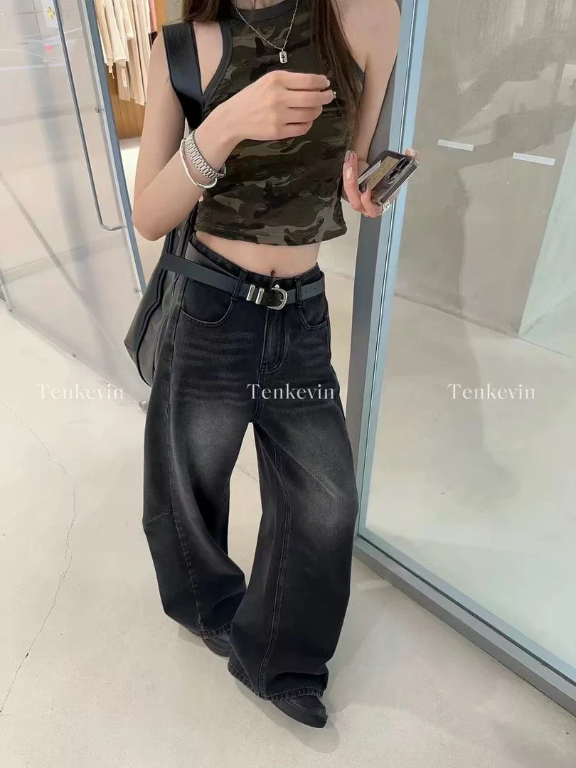 D18D三色“水洗“牛仔裤（100）