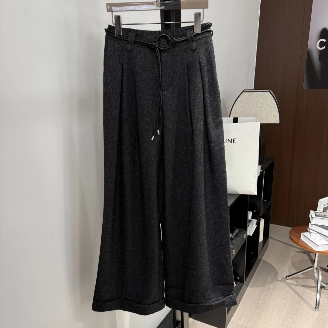 [DAJUNJUN]AW2025秋冬新款韩系通勤宽松直筒休闲裤 K0124
