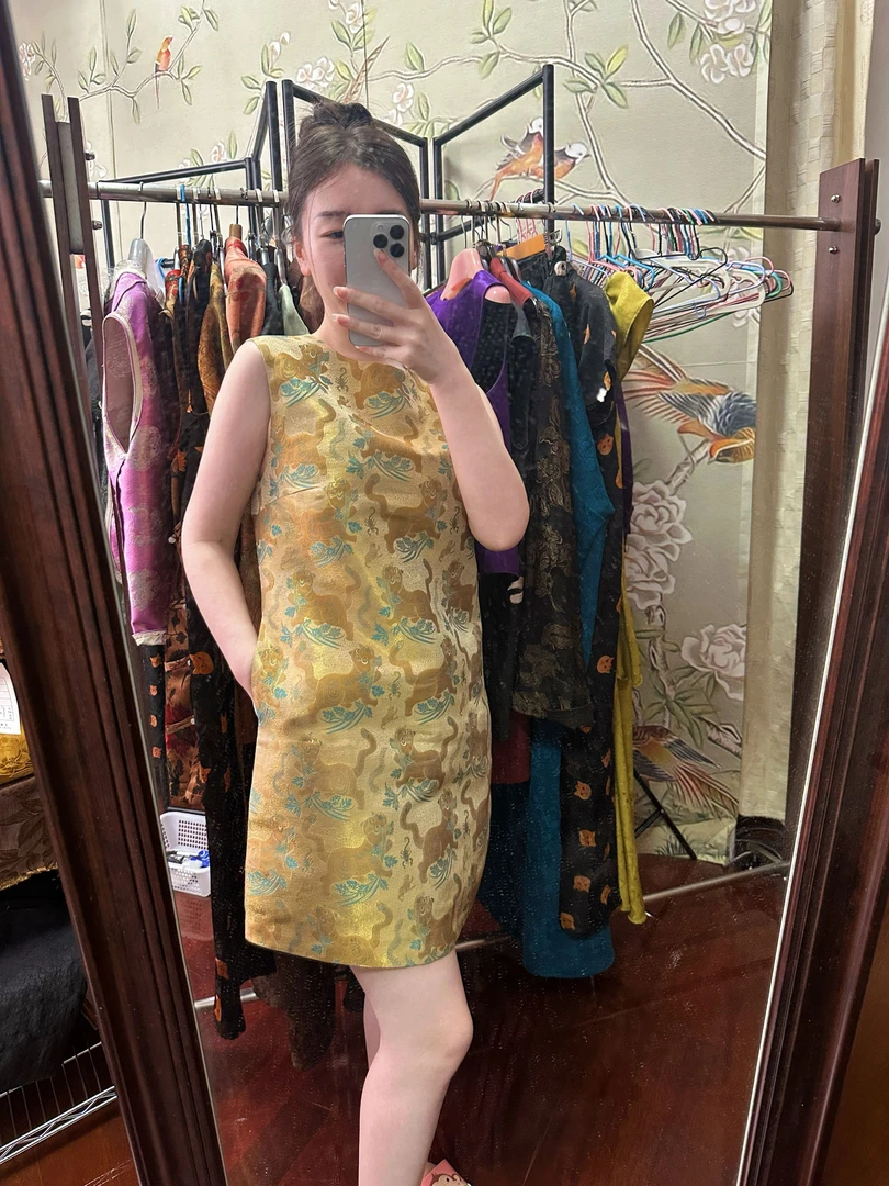 宋锦虎阵五毒背心裙（仅料子，不含手工费，工期一个月）