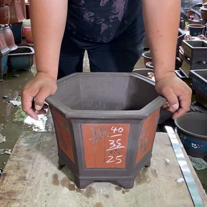 紫砂花盆紫砂紫砂