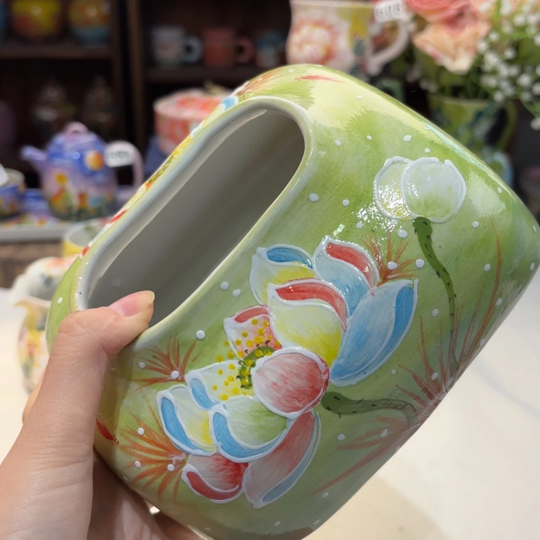景德镇手绘高温釉下彩陶瓷茶具